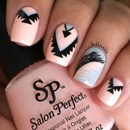 Nail, Art, Feather Nail, Tribal Nail, S, Feather, Inspired, Tribal 