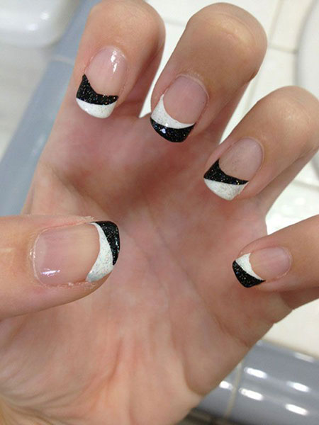 French White Manicure Nail